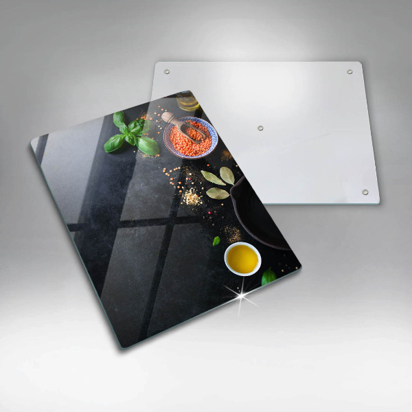 Zaščitna plošča za štedilnik Sklede z začimbami