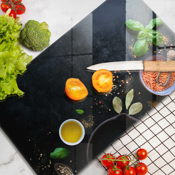 Zaščitna plošča za štedilnik Sklede z začimbami