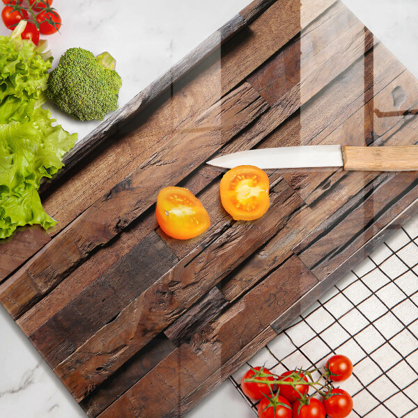 Zaščitna steklena plošča za štedilnik Dekorativne lesene plošče