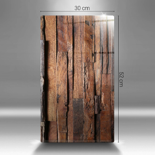 Zaščitna steklena plošča za štedilnik Dekorativne lesene plošče