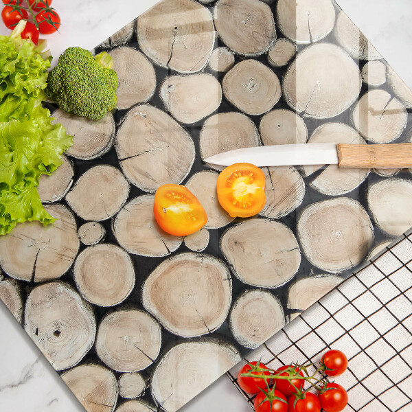 Zaščitna plošča za štedilnik Lesena debla