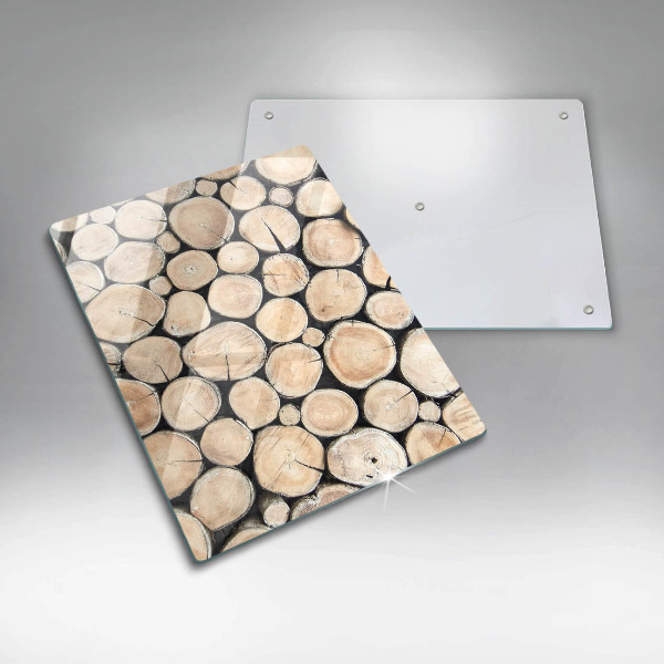 Zaščitna plošča za štedilnik Lesena debla