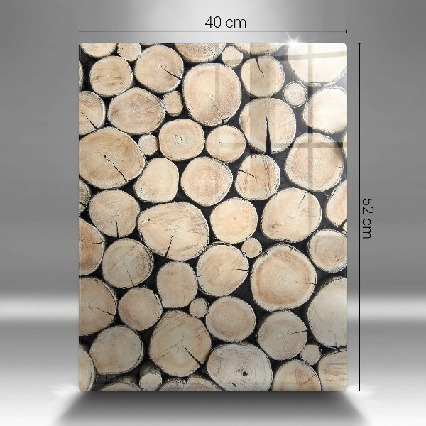 Zaščitna plošča za štedilnik Lesena debla