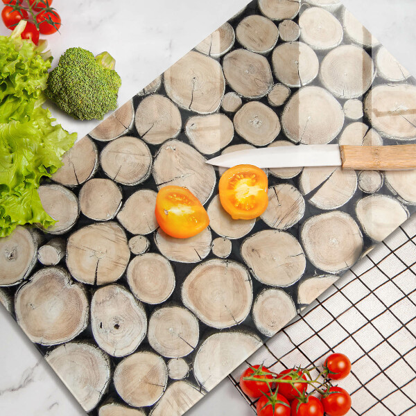 Zaščitna plošča za štedilnik Lesena debla