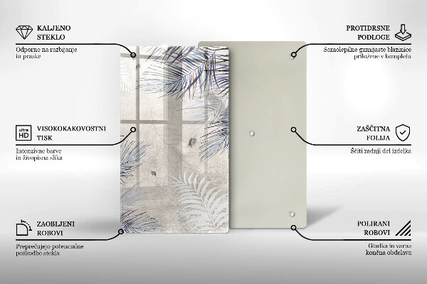 Zaščitna plošča za štedilnik Subtilni listi