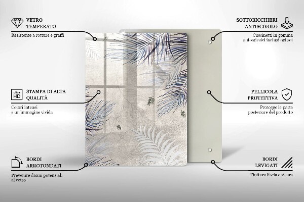 Zaščitna plošča za štedilnik Subtilni listi