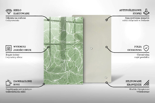 Zaščitna plošča za štedilnik Linearni listi