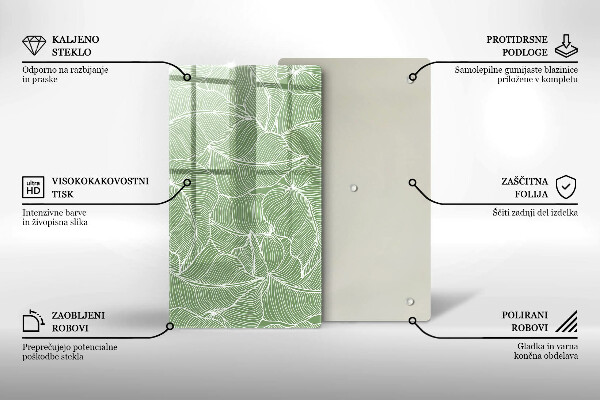 Zaščitna plošča za štedilnik Linearni listi