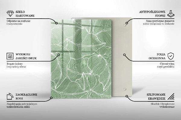 Zaščitna plošča za štedilnik Linearni listi