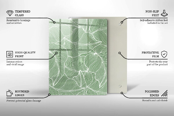 Zaščitna plošča za štedilnik Linearni listi