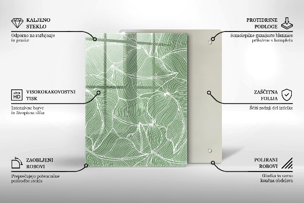 Zaščitna plošča za štedilnik Linearni listi