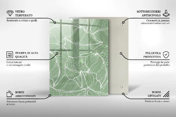 Zaščitna plošča za štedilnik Linearni listi