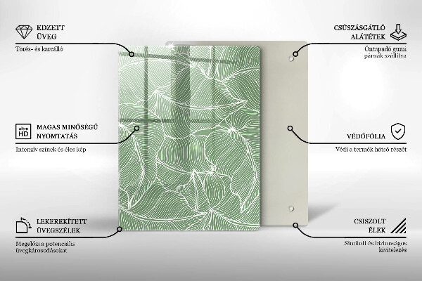 Zaščitna plošča za štedilnik Linearni listi