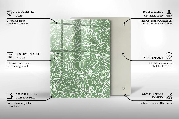 Zaščitna plošča za štedilnik Linearni listi