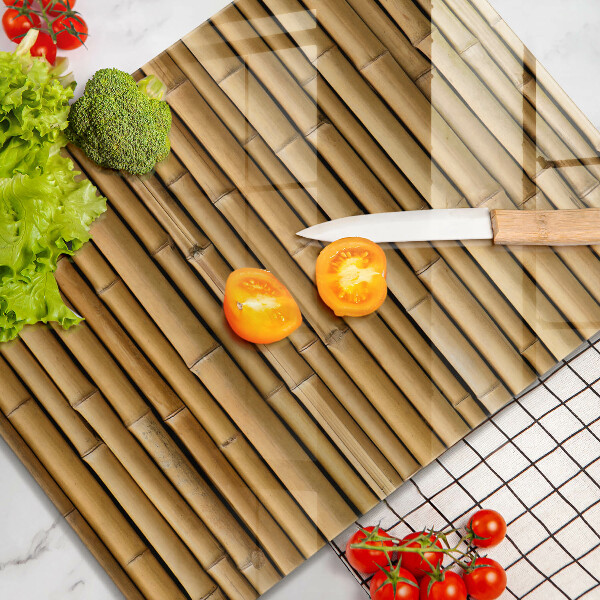 Zaščitna plošča za štedilnik Naravni boho bambus