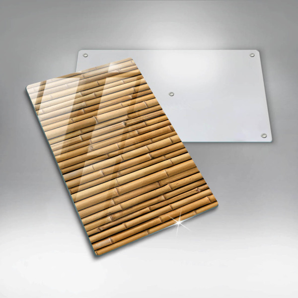 Zaščitna plošča za štedilnik Naravni boho bambus