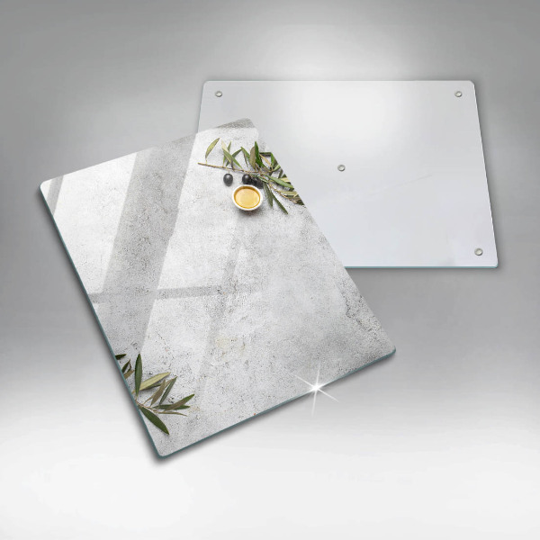 Zaščitna plošča za štedilnik Olive na betonu