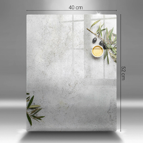 Zaščitna plošča za štedilnik Olive na betonu
