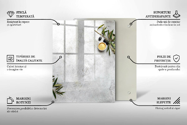 Zaščitna plošča za štedilnik Olive na betonu