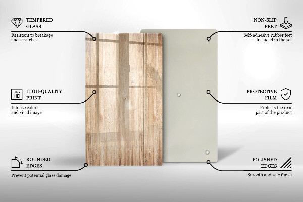 Zaščitna plošča za štedilnik Lesene deske