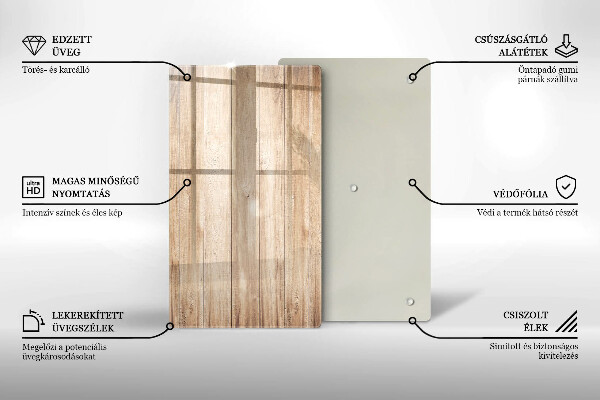 Zaščitna plošča za štedilnik Lesene deske