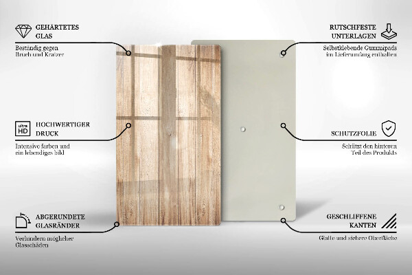 Zaščitna plošča za štedilnik Lesene deske