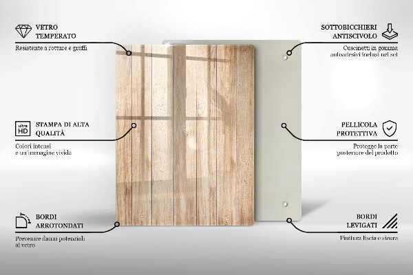 Zaščitna plošča za štedilnik Lesene deske