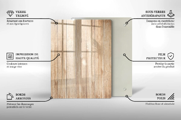 Zaščitna plošča za štedilnik Lesene deske