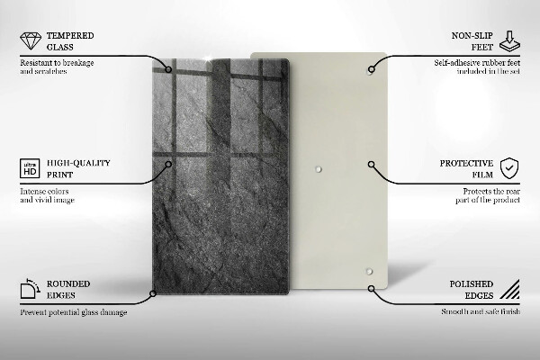 Zaščitna plošča za štedilnik Kamnita tekstura