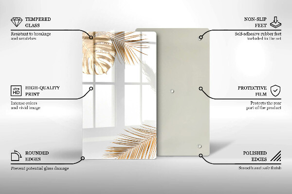 Zaščitna plošča za štedilnik Zlati listi