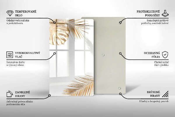 Zaščitna plošča za štedilnik Zlati listi