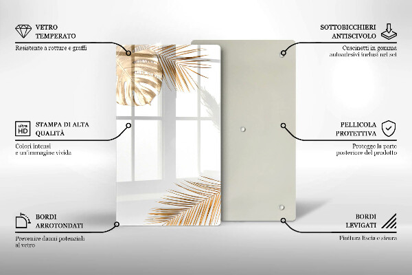 Zaščitna plošča za štedilnik Zlati listi