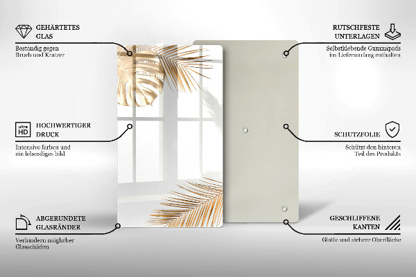 Zaščitna plošča za štedilnik Zlati listi