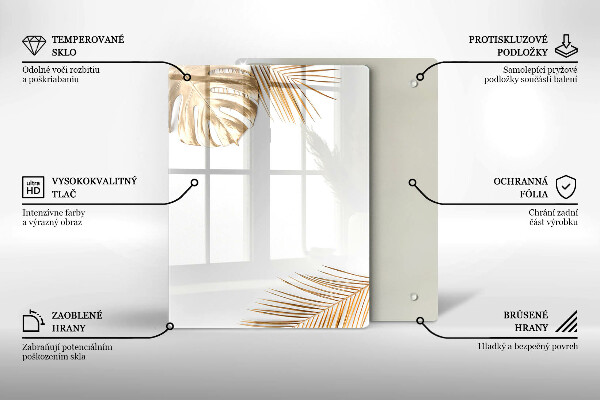 Zaščitna plošča za štedilnik Zlati listi