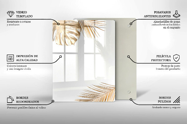 Zaščitna plošča za štedilnik Zlati listi