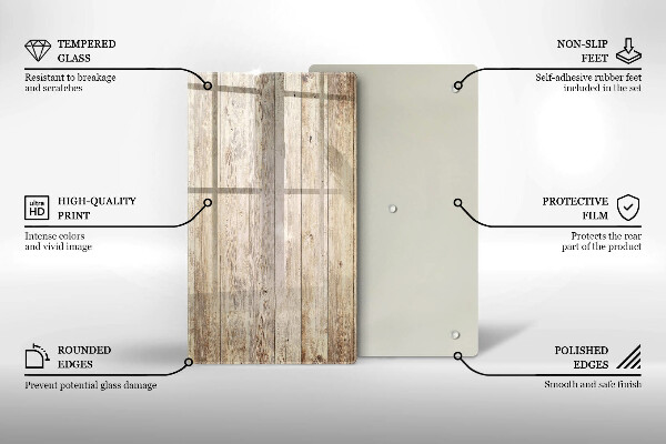 Zaščitna plošča za štedilnik Lesene deske