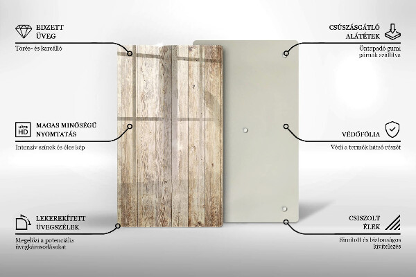 Zaščitna plošča za štedilnik Lesene deske