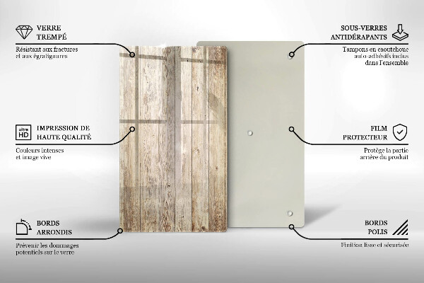 Zaščitna plošča za štedilnik Lesene deske