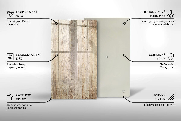 Zaščitna plošča za štedilnik Lesene deske