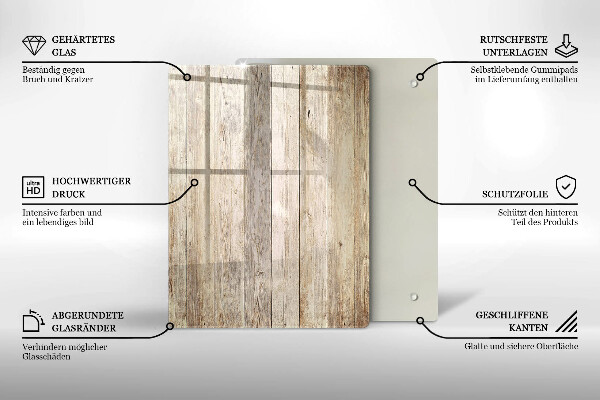 Zaščitna plošča za štedilnik Lesene deske