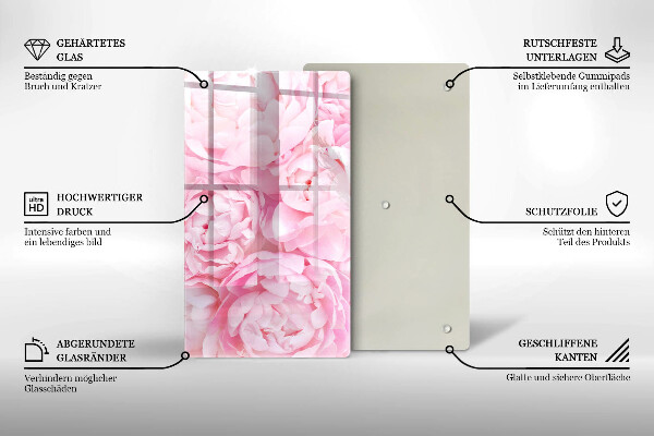 Zaščitna steklena plošča za štedilnik Nežne potonike