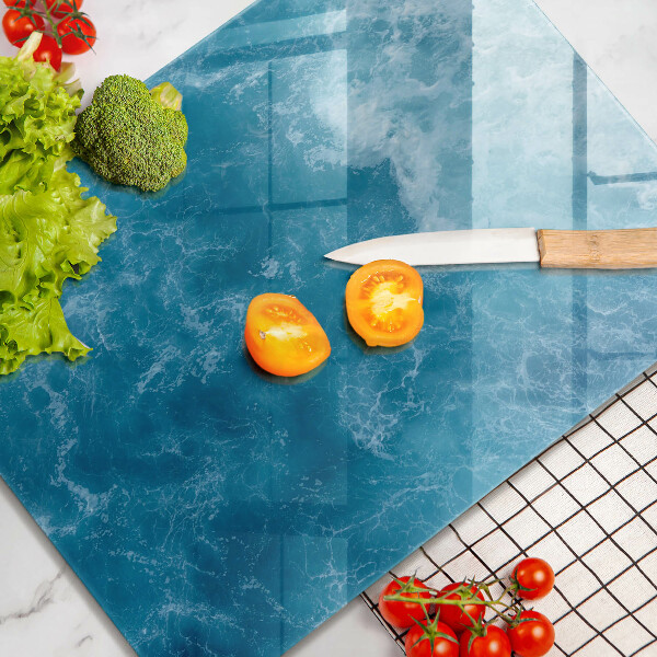 Zaščitna steklena plošča za štedilnik Modra voda