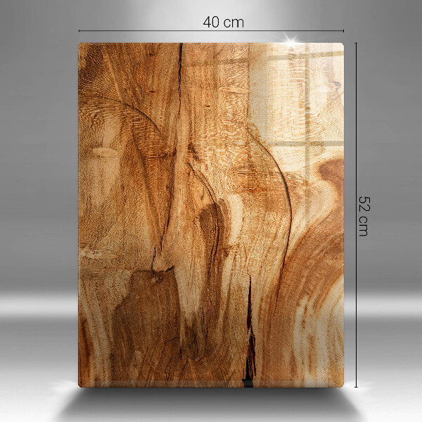 Zaščitna steklena plošča za štedilnik Tekstura lesene plošče