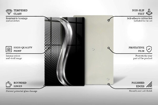 Zaščitna steklena plošča za štedilnik Kovinska konstrukcija