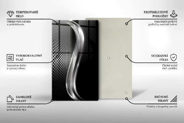 Zaščitna steklena plošča za štedilnik Kovinska konstrukcija