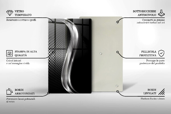 Zaščitna steklena plošča za štedilnik Kovinska konstrukcija