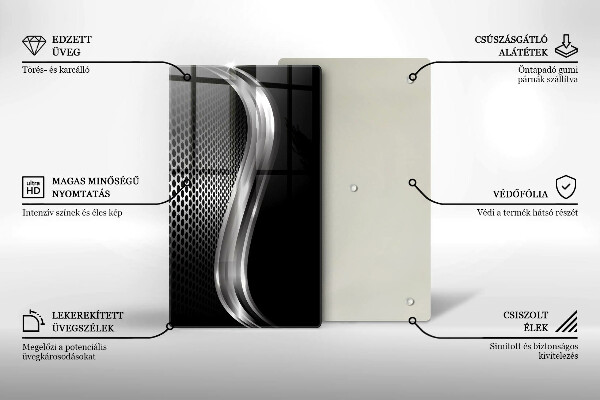 Zaščitna steklena plošča za štedilnik Kovinska konstrukcija