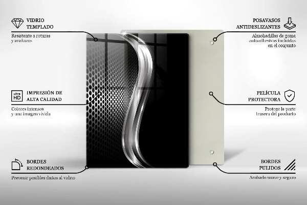 Zaščitna steklena plošča za štedilnik Kovinska konstrukcija