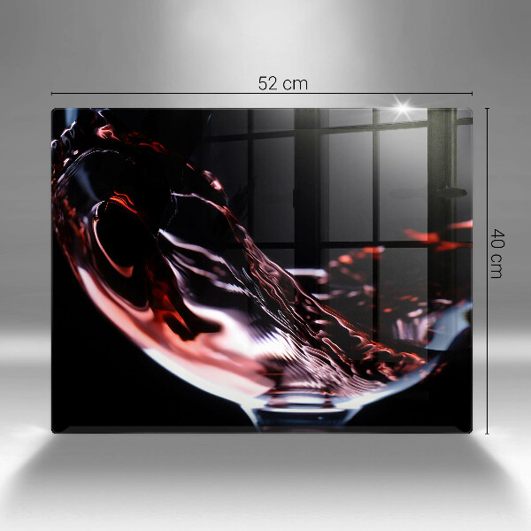 Zaščitna plošča za štedilnik Kozarec rdečega vina