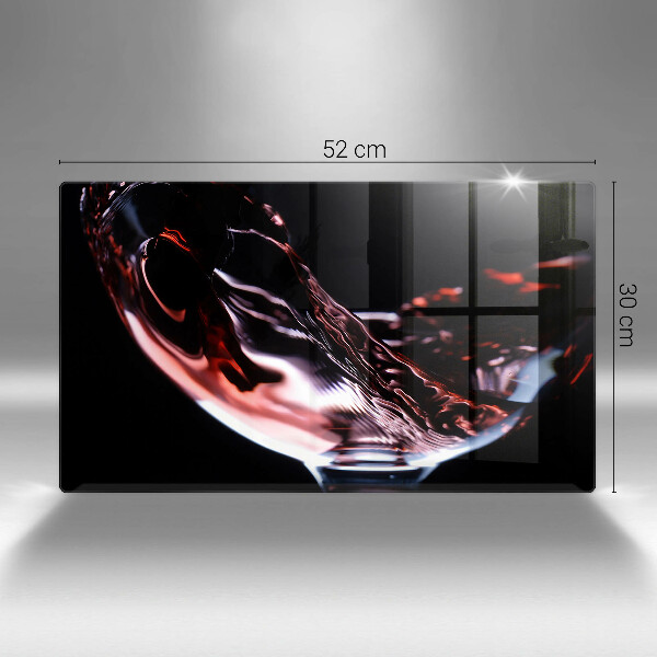 Zaščitna plošča za štedilnik Kozarec rdečega vina